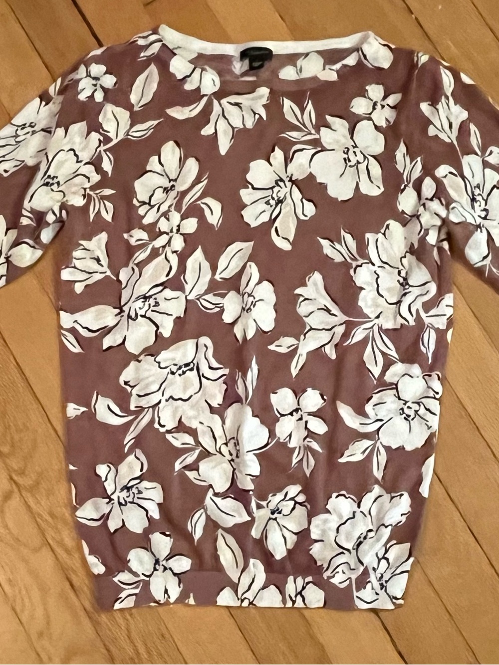 Cotton Ann Taylor Sweater Floral Size Small - Picture 10 of 10